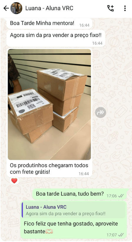 Print de resultado de aluna 2